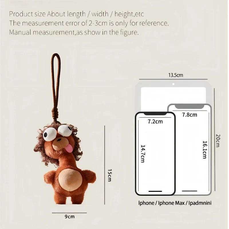 Quirky-Red-Hair-Yellow-Plush-Bag-Charm-7